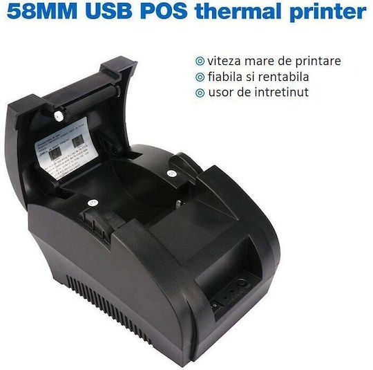 Pos Imprimantă Termică De Bonuri Fiscale Portabilă USB