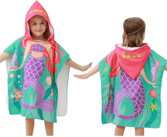 Mermaid of the Land Kids Poncho Hood Queen Mother