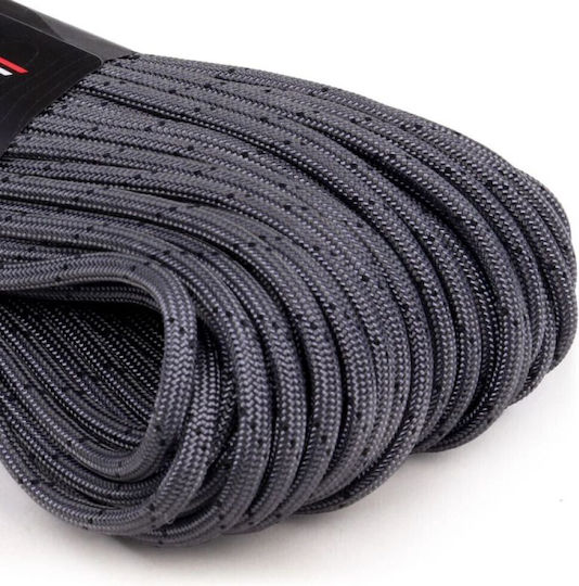 Atwood Rope Mfg Artani 550 Paracord 100 Ft Graphite With Black Tracer