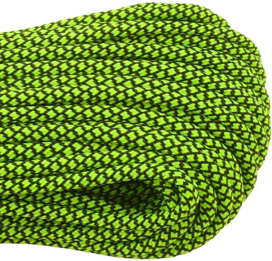 Atwood Rope Mfg Αρτάνη 550 Paracord 100 Ft Schwarz Mit Neon Grün Diamanten
