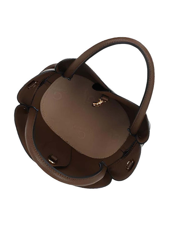 Gallantry Women's Handbag From Pétalia Collection Matching Clutch Shoulder Strap Brown