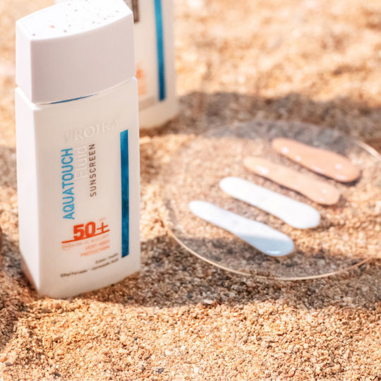 Aquatouch Оцветен Светъл Слънцезащитен Лосион за Лице SPF50+ с Цвят Tinted Light 50 мл