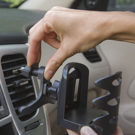 Adjustable Car Vent Air Vent Cup Holder 53-70 Mm Stable Mount Cooling Heating Drinks