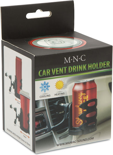 Adjustable Car Vent Air Vent Cup Holder 53-70 Mm Stable Mount Cooling Heating Drinks