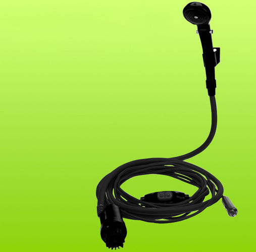 Zola Duș Portabil Auto 12v Pompă Electrică Debit Reglabil 3.5 L Min Cablu 7 M Suport Cu Ventuză Camping Rulotă Activități În Aer Liber