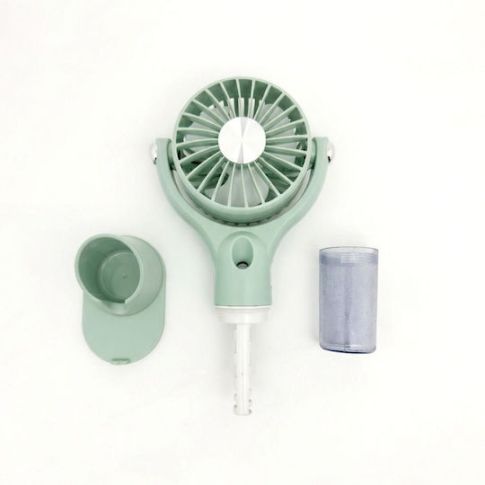 Portable Handheld Fan Usb Rechargeable Water Spray Function Oscillating Table Stand