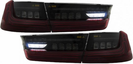Taillights Set Bmw 3 G20 18-22 Sedan Laser Look Red Crystal Vland