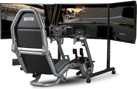 Next Level Racing Next Level Suport Tubular Rotund Independent Pentru Trei Monitoare Suport Tv Monitor
