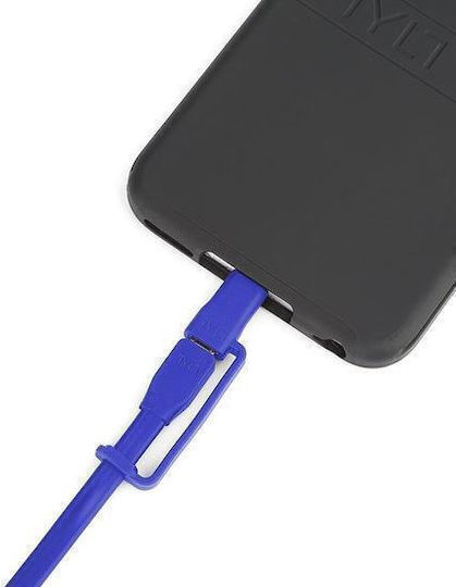 Tylt Flyp-duo Data Cable Lightning Microusb 1m Reversible Usb Blue