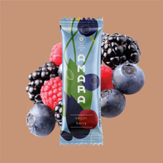 Amara Organic Foods Proteinriegel mit Geschmack Beeren 3x40gr