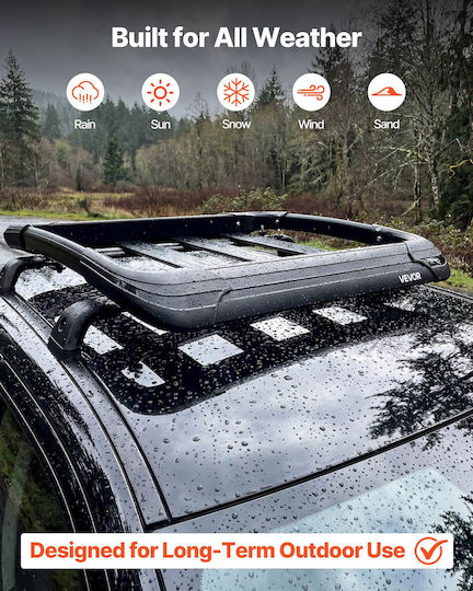 Vevor Car Roof Rack Aluminum 96.5x96.5cm Universal