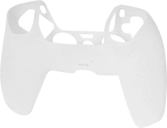 Κάλυμμα Σιλικόνης Χειριστηρίου Silicone Controller Protective Case Cover & Thumbstick Grips Caps Sony Playstation 5 Ps5 Gamepad Dualsense Edge Controller Transparent White Κωδ.1-game262