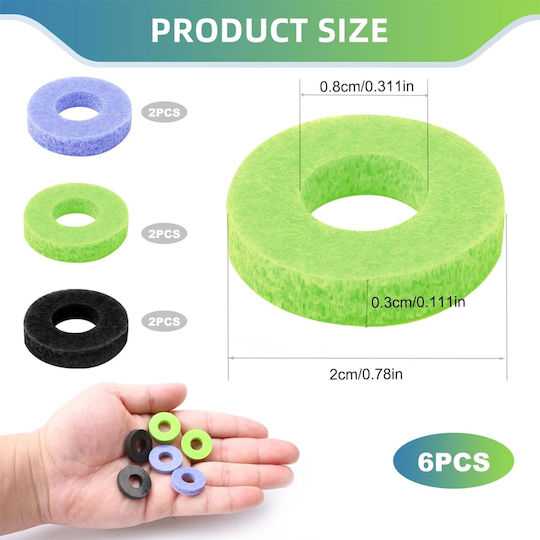 Precision Thumb Grip Aim Assistance Mixed Rings Kontrol Freek Sony Playstation PS5 Dualsense Edge & PS4 & Xbox One & Nintendo Switch Pro Gamepad Controller 6pcs Code 1-game264