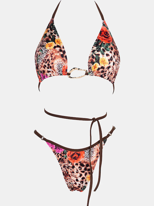 Set Bikini Dreieck Orange