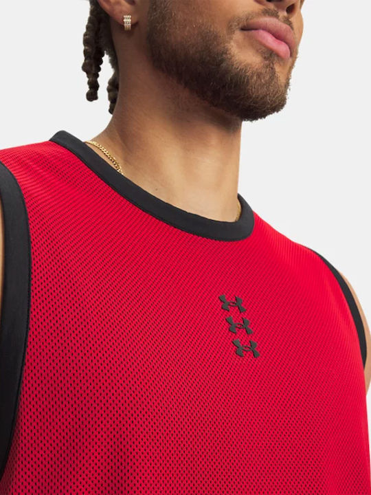 Hoops Athletic Blouse Red