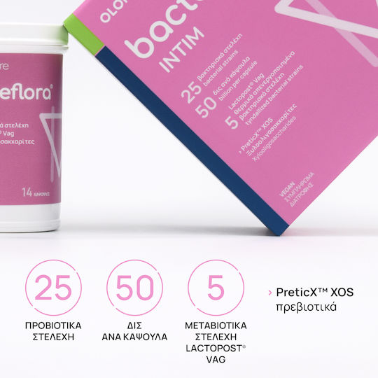 Olonea BacteFlora Intim with Probiotics and Prebiotics 14 veg. caps
