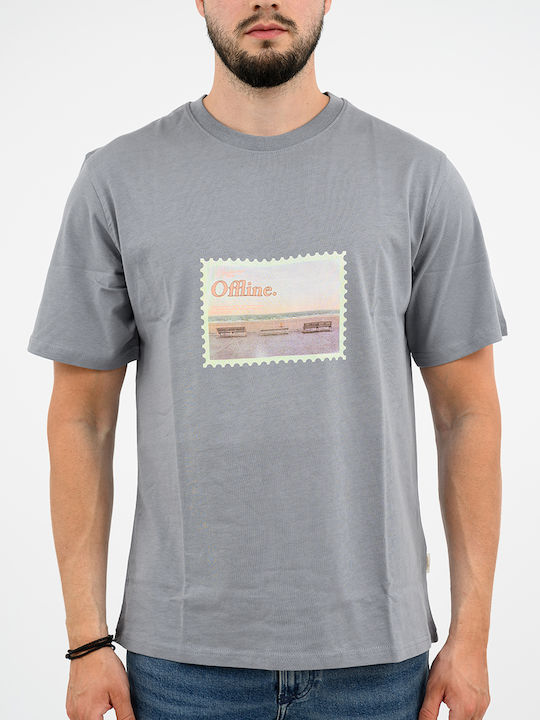 Jack & Jones Photo T-shirt Tradewinds Gray