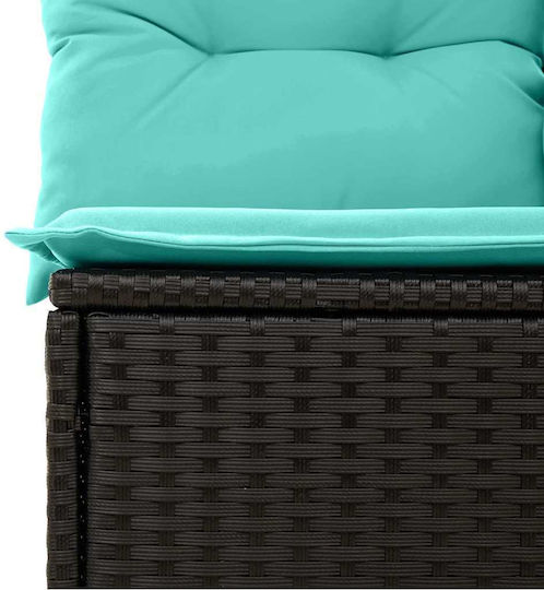 Garten- und Outdoor-Möbelsets Wohnbereich 6 Stück Schwarz mit Kissen