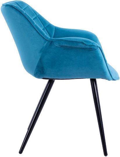 Velvet Dining Room Chair Turquoise 69x68x78cm