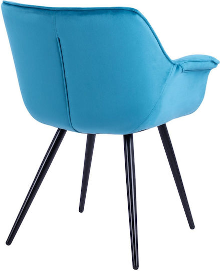 Velvet Dining Room Chair Turquoise 69x68x78cm