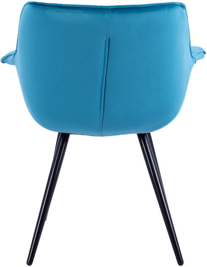 Velvet Dining Room Chair Turquoise 69x68x78cm