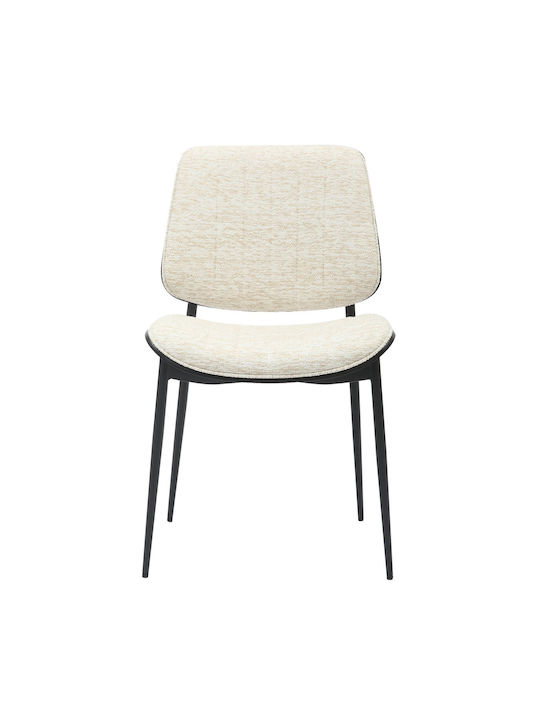 Metallic Dining Room Chair Black