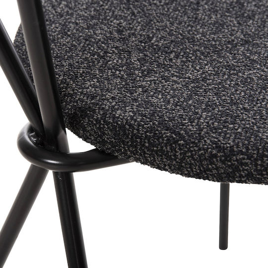 Dining Room Chair Metallic Dark Gray