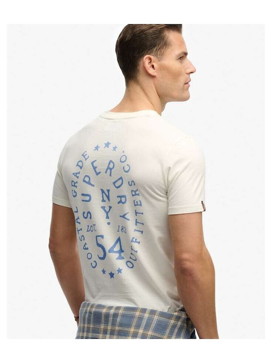 Superdry D4 Ovin Tricou Alb