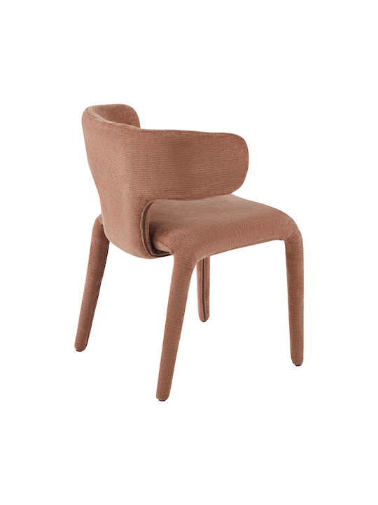 Bien Dining Chairs with Fabric Upholstery Terracotta 2pcs 49.5x55x76cm