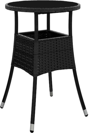 Garten- und Outdoor-Möbelsets Wohnbereich 3 Stück Schwarz mit Kissen