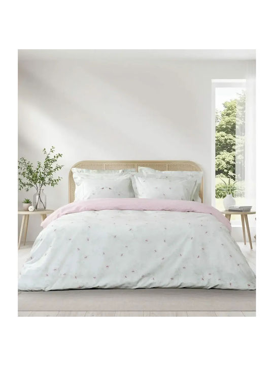 Nima Set Bed Sheets Double With Rubber Hugger 160x200+32cm Mint (4pcs)