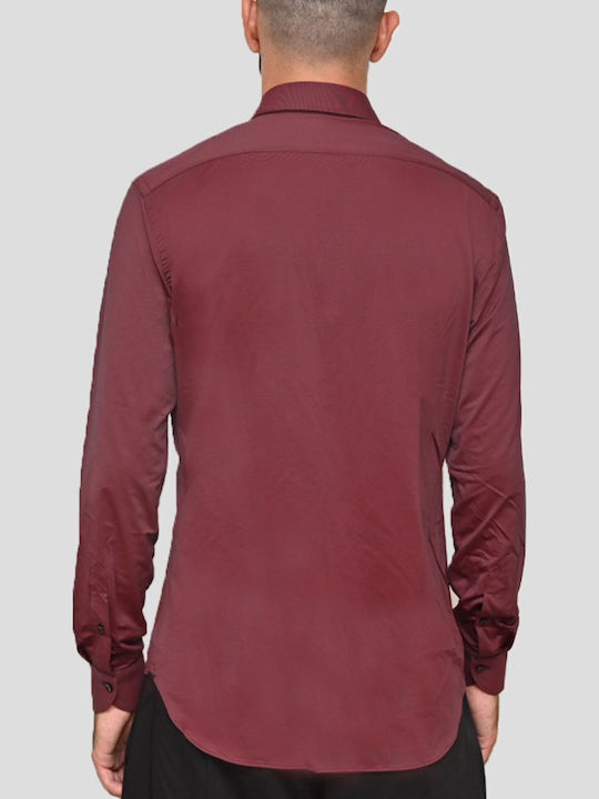 Κοντομάνικο Πουκάμισο Burgundy