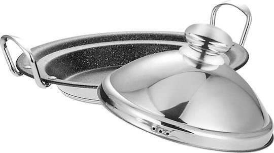 Signature Oală Tajine Din Oțel Inoxidabil 26cm Capac Abur Argintiu