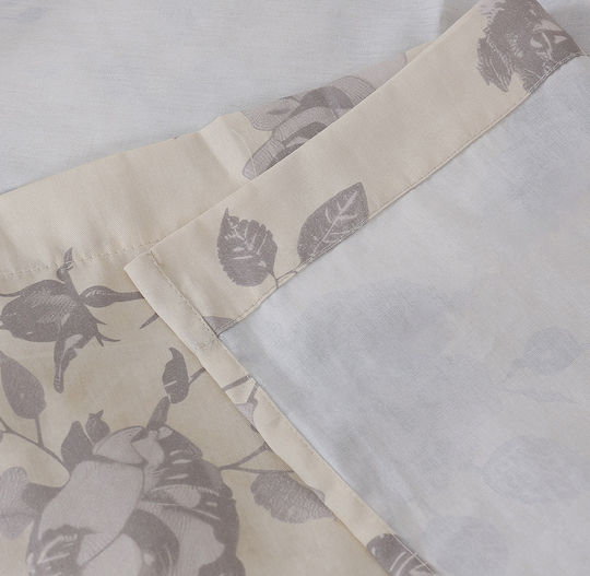 Beauty Home 12685 Double Bed Sheets Set With Rubber Hugger 165x200+30cm Beige 4 Pieces 12685SEYDL