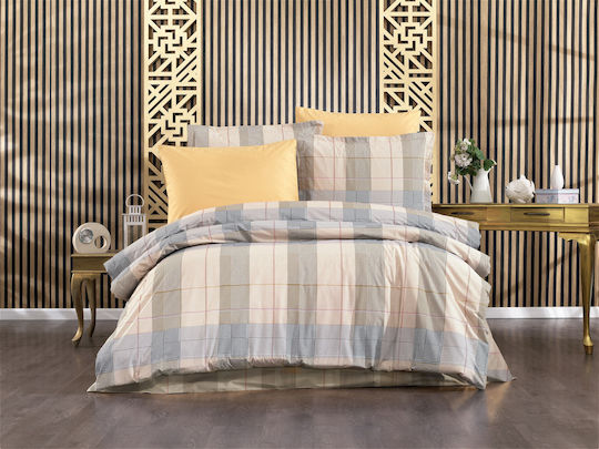 Dimcol Αντιγόνη Σετ Υπέρδιπλο 4τμχ 220x240εκ. 340 Beige
