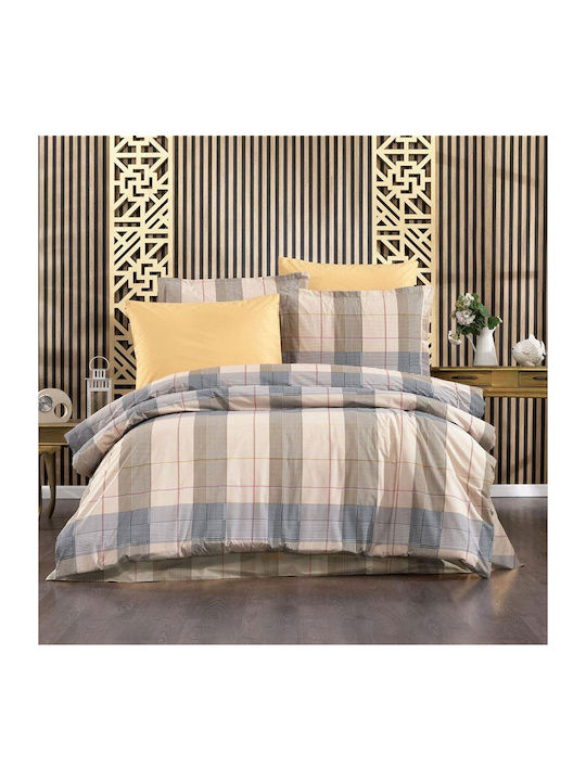 Dimcol Αντιγόνη Σετ Σεντόνια Μονά 160x240εκ. 340 Beige (3τμχ)