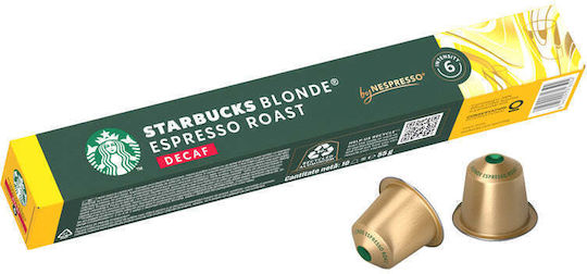 Starbucks Kaffee- und Getränkekapseln Espresso Entkoffeiniert Kompatibilität mit Nespresso 12 Stück