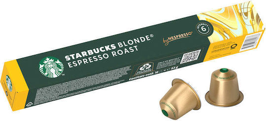 Starbucks Капсули Espresso Blend Съвместими с Машина Nespresso 12 броя