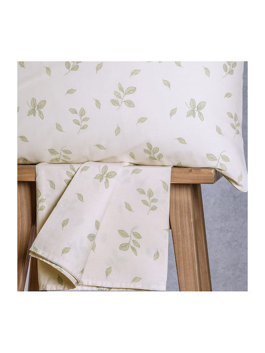Melinen Rea Bed Sheet Set with 1 Pillowcase Single with Fitted Sheet 100x200+32cm 2 (2pcs)
