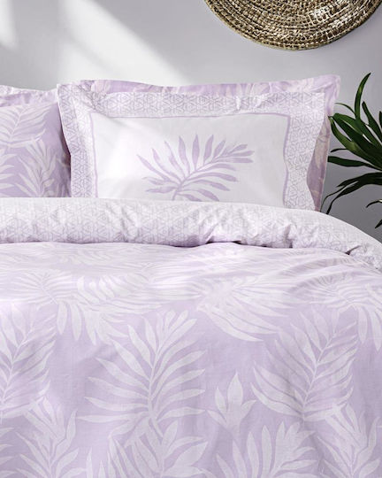 Nima Set Cearceafuri de Pat Single 170x260cm Lila (3 Bucăți)