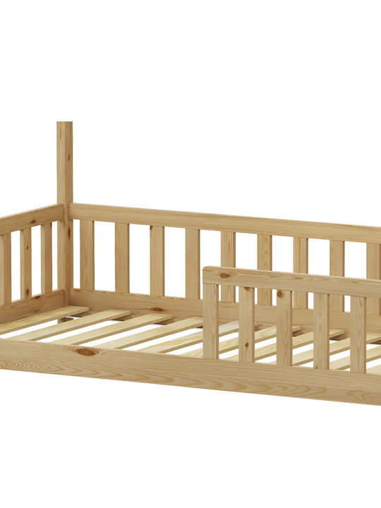 Bambie Kids Bed Montessori Single Beige for Mattress 90x190cm