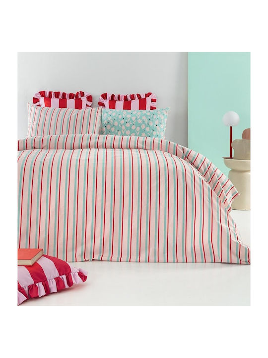 Palamaiki City Life Cl202 Set Bed Sheets Double 240x260cm Pink (4pcs)