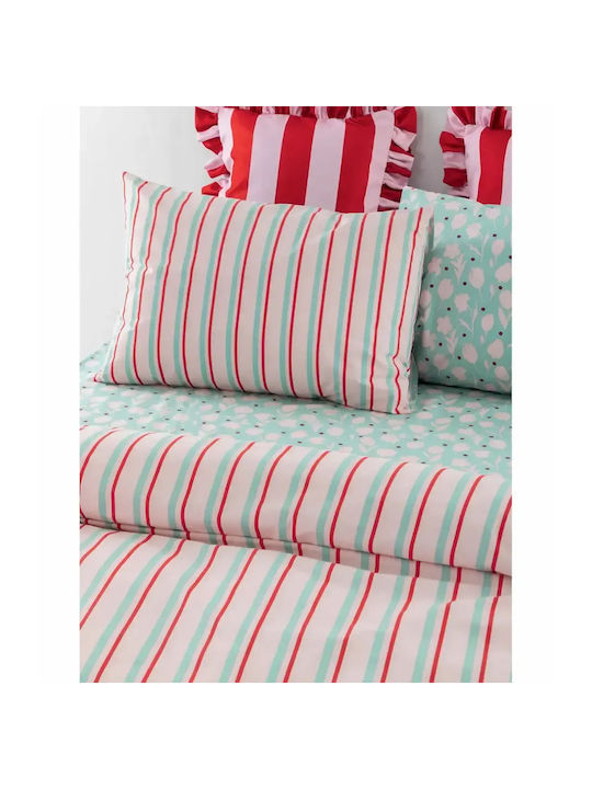 Palamaiki City Life Cl202 Set Bed Sheets Double 240x260cm Pink (4pcs)