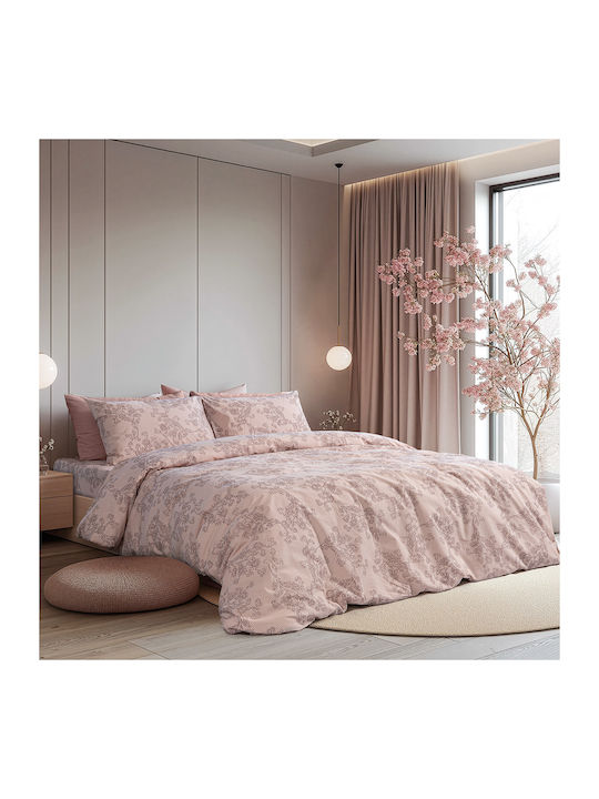 Beauty Home 12569 Double Bed Sheets Set 200x260cm Rotten Apple 4 Pieces 12569SEDI