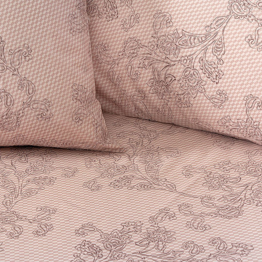 Beauty Home 12569 Double Bed Sheets Set 200x260cm Rotten Apple 4 Pieces 12569SEDI