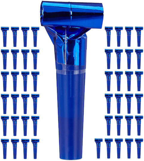 Relaxdays Set 50 Whistles Blue 2x8x3 Cm