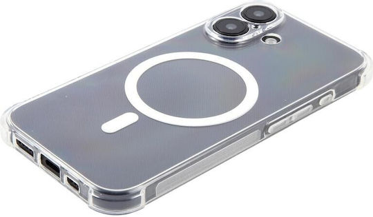 Magsafe Θήκη Σιλικόνης Air Cushion Γωνίες Transparent Apple Iphone 16
