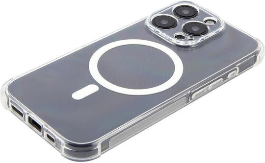Magsafe Θήκη Σιλικόνης Air Cushion Γωνίες Transparent Apple Iphone 13 Pro