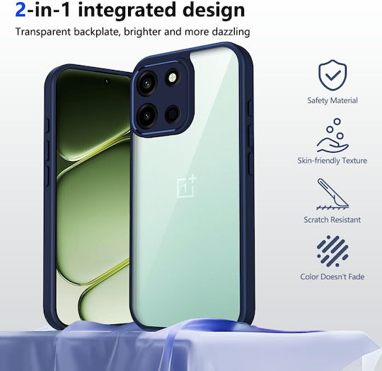 Color Frame Διάφανη Σκληρή Θήκη Blue Oneplus Nord 6 5g