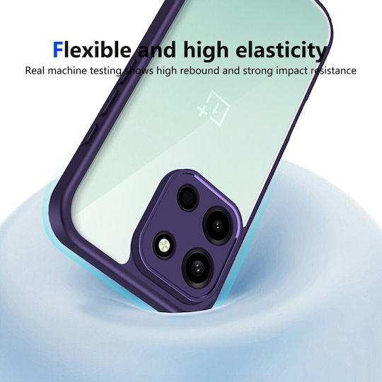 Color Frame Διάφανη Σκληρή Θήκη Purple Oneplus Nord 6 5g